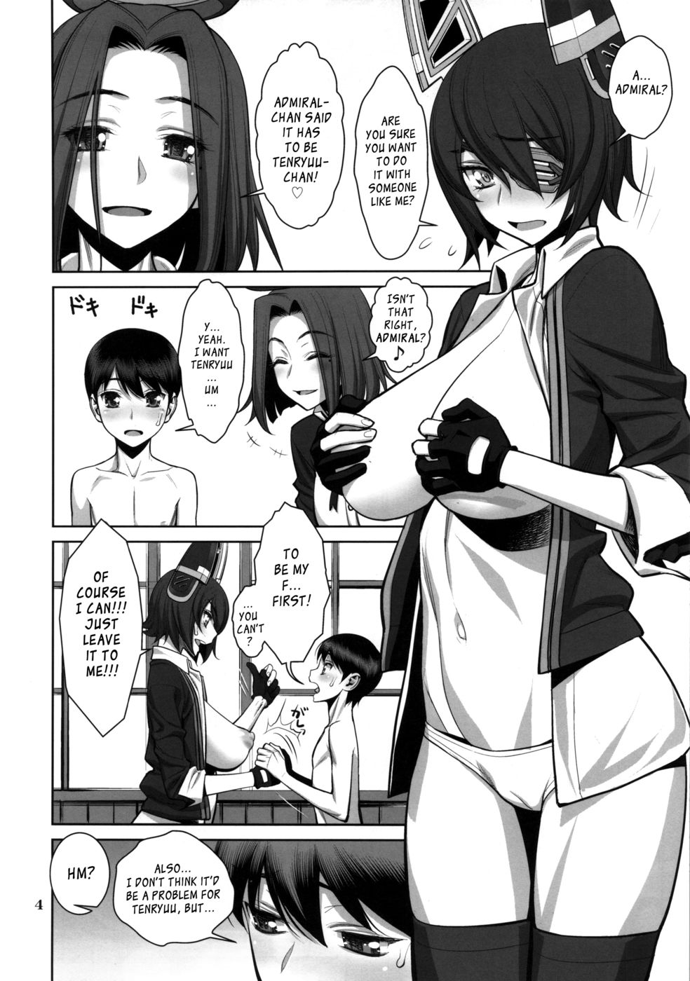 Hentai Manga Comic-ONTFK - My Name is Tenryuu! Fufufu... You Scared?-Read-3